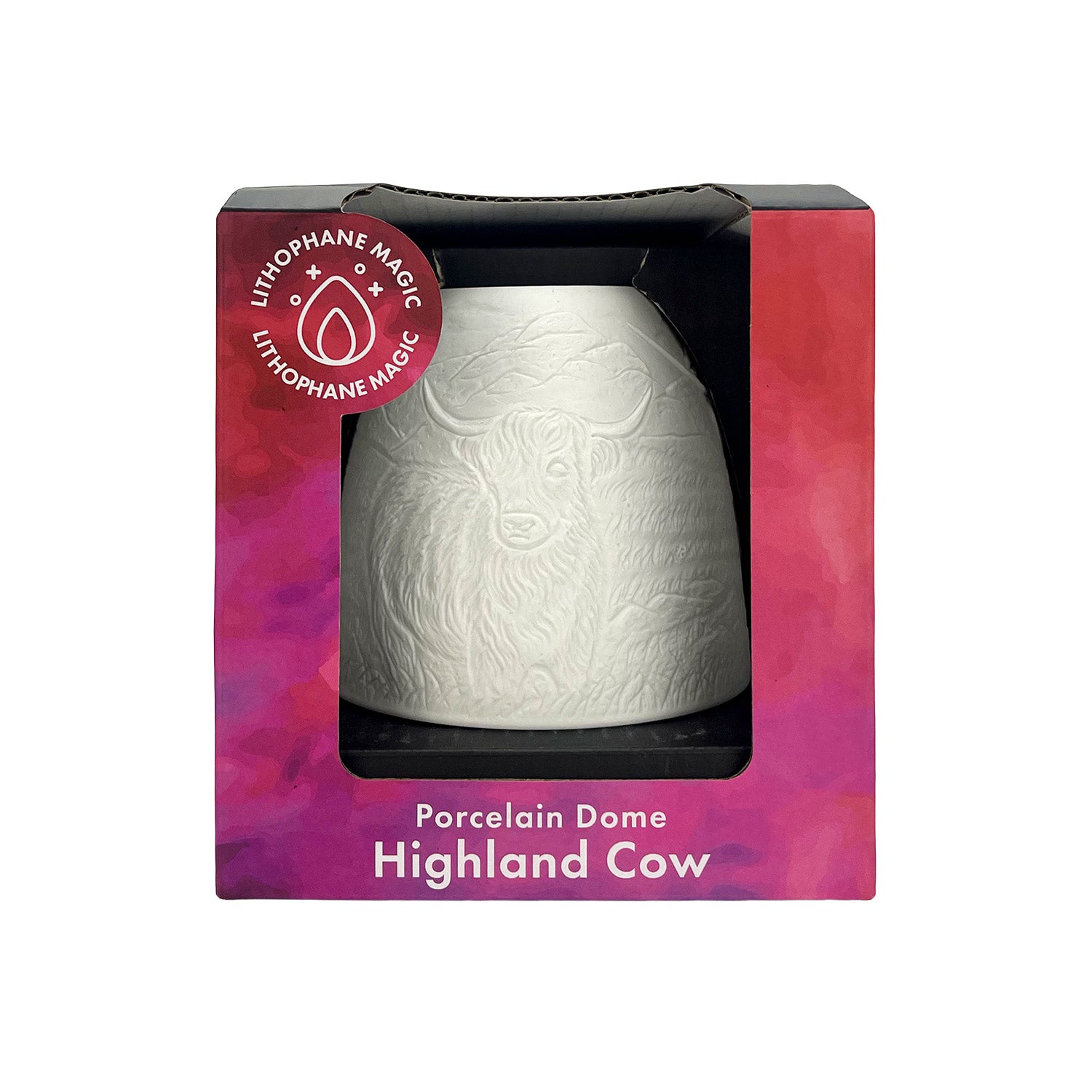 Cello - Tall Tealight Dome - Highland Cow