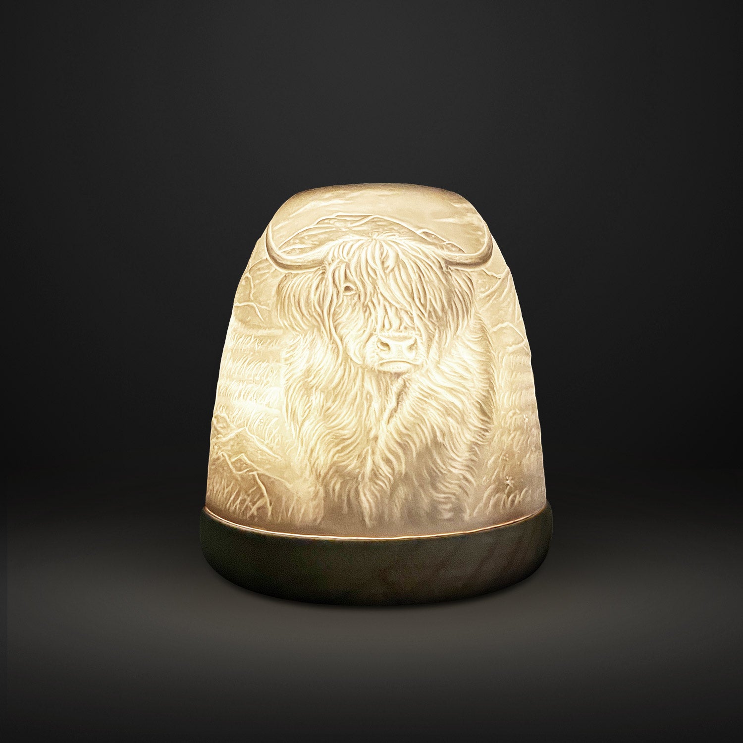 Cello - Tall Tealight Dome - Highland Cow