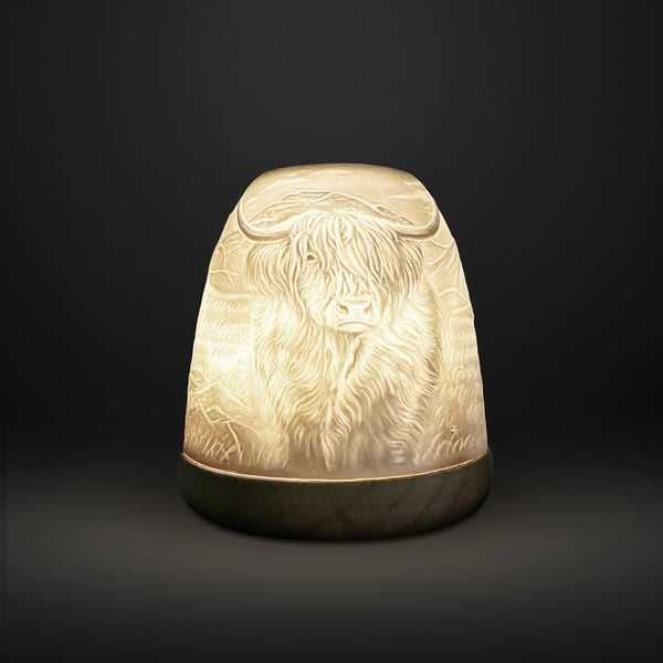 Cello - Tall Tealight Dome - Highland Cow