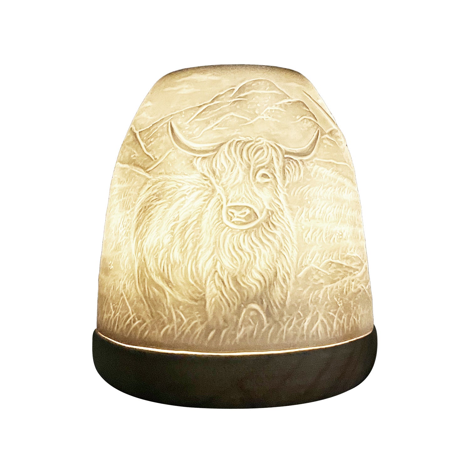 Cello - Tall Tealight Dome - Highland Cow