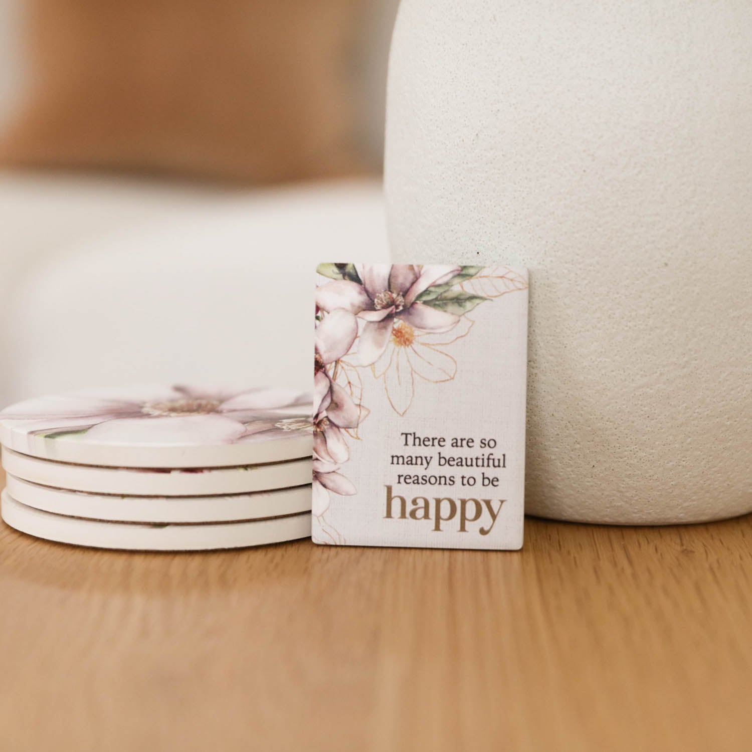 Splosh - Blossom Ceramic Magnet - Happy