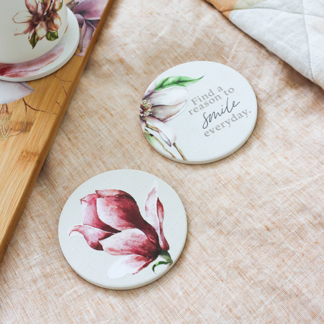 Splosh - Blossom Ceramic Coaster - Smile