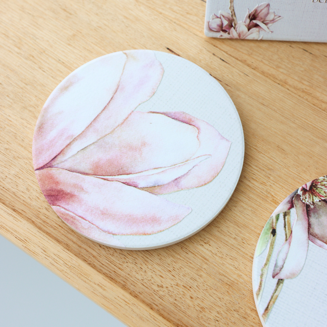 Splosh - Blossom Ceramic Coaster - Floral Petal