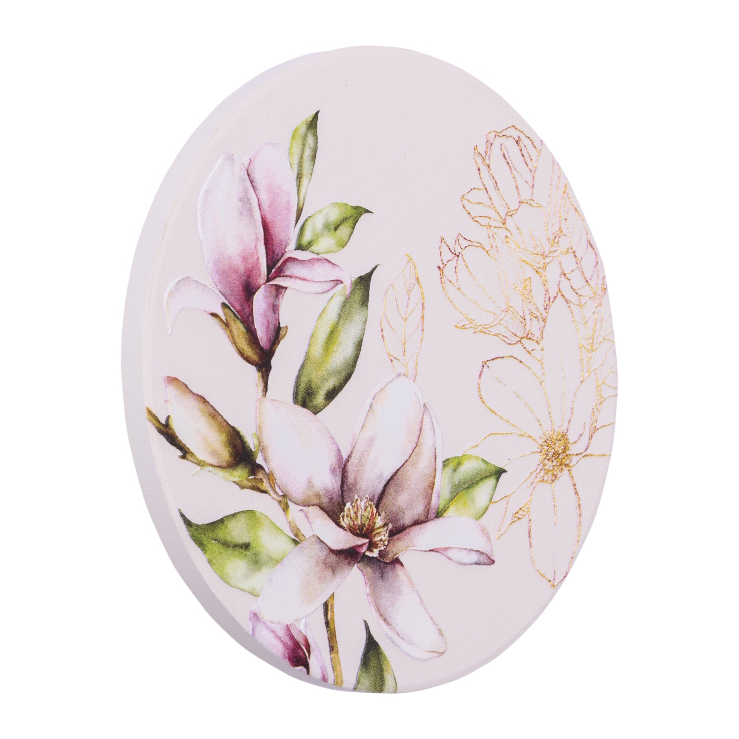Splosh - Blossom Ceramic Coaster - Gold