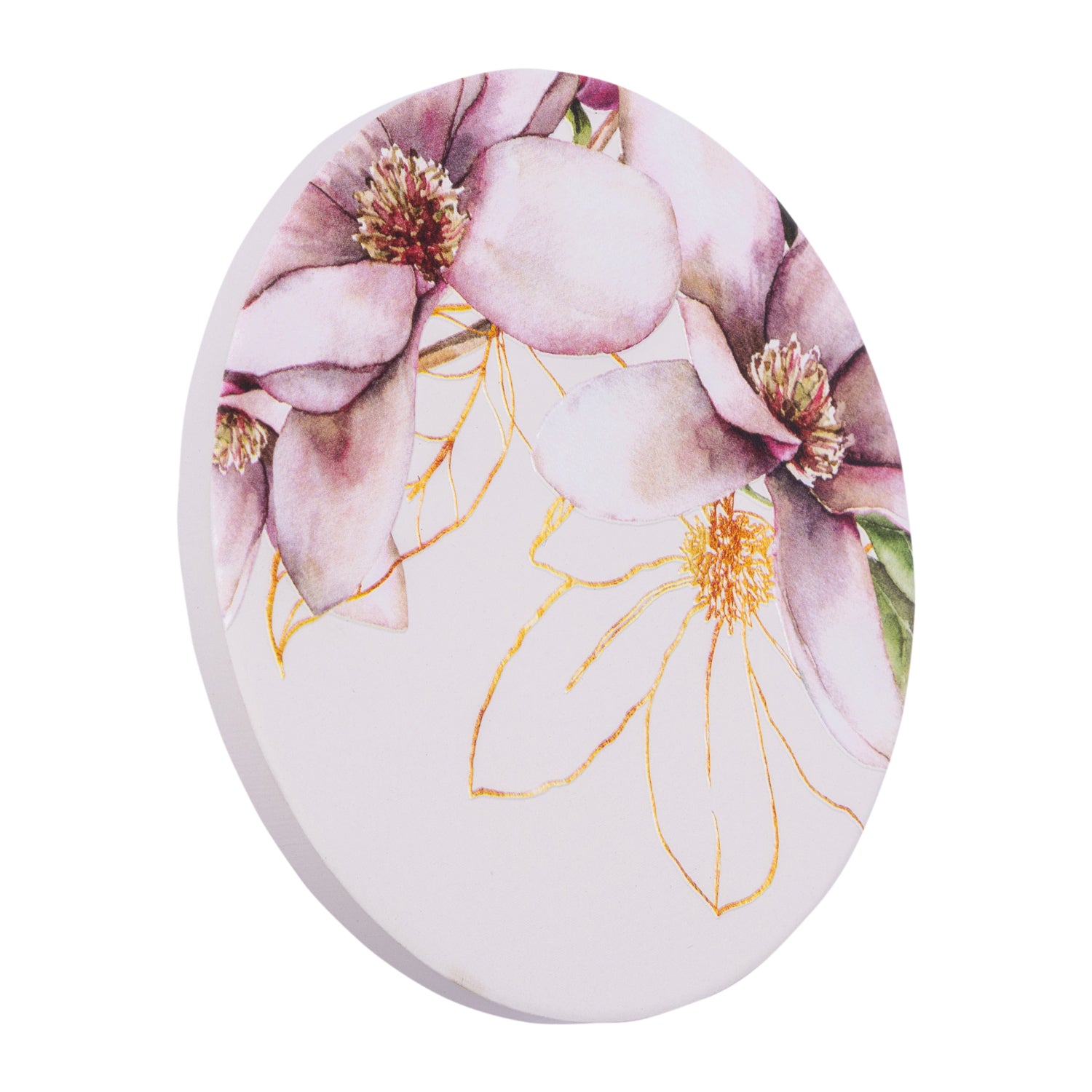 Splosh - Blossom Ceramic Coaster - Petal Gold