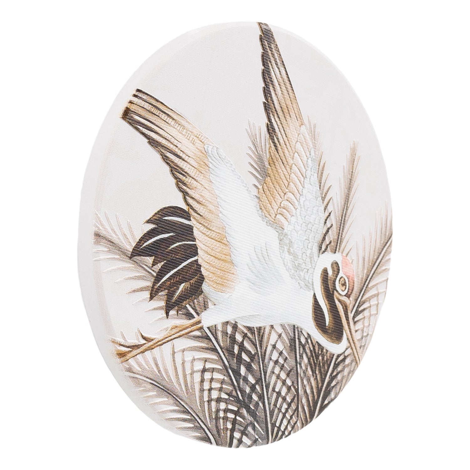 Splosh - Exotic - Ceramic Coaster - Brown Crane