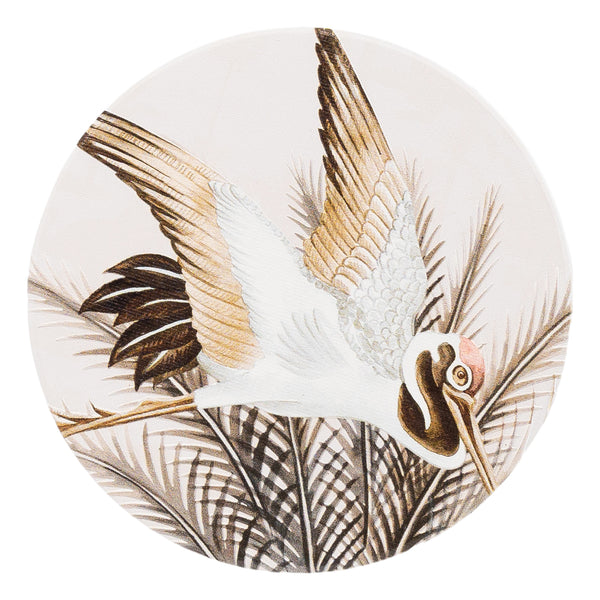 Splosh - Exotic - Ceramic Coaster - Brown Crane