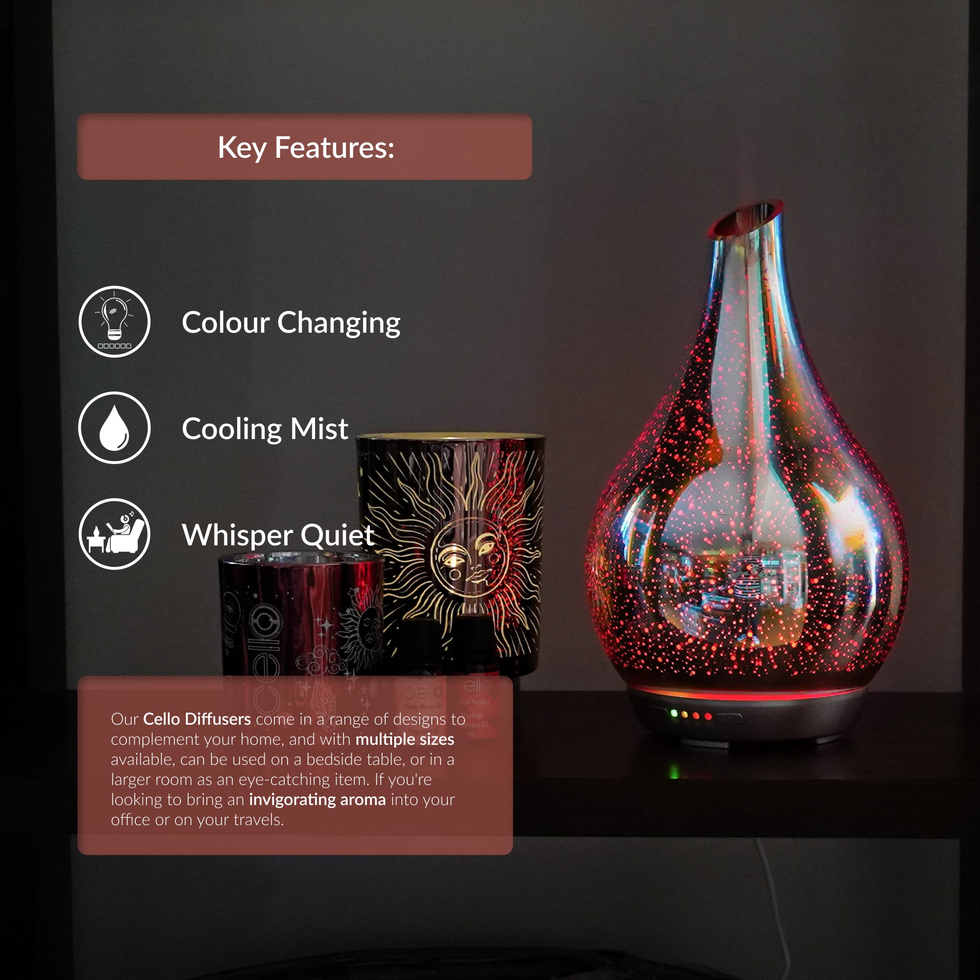 Cello - 3D Ultrasonic Diffuser Large - Infinity