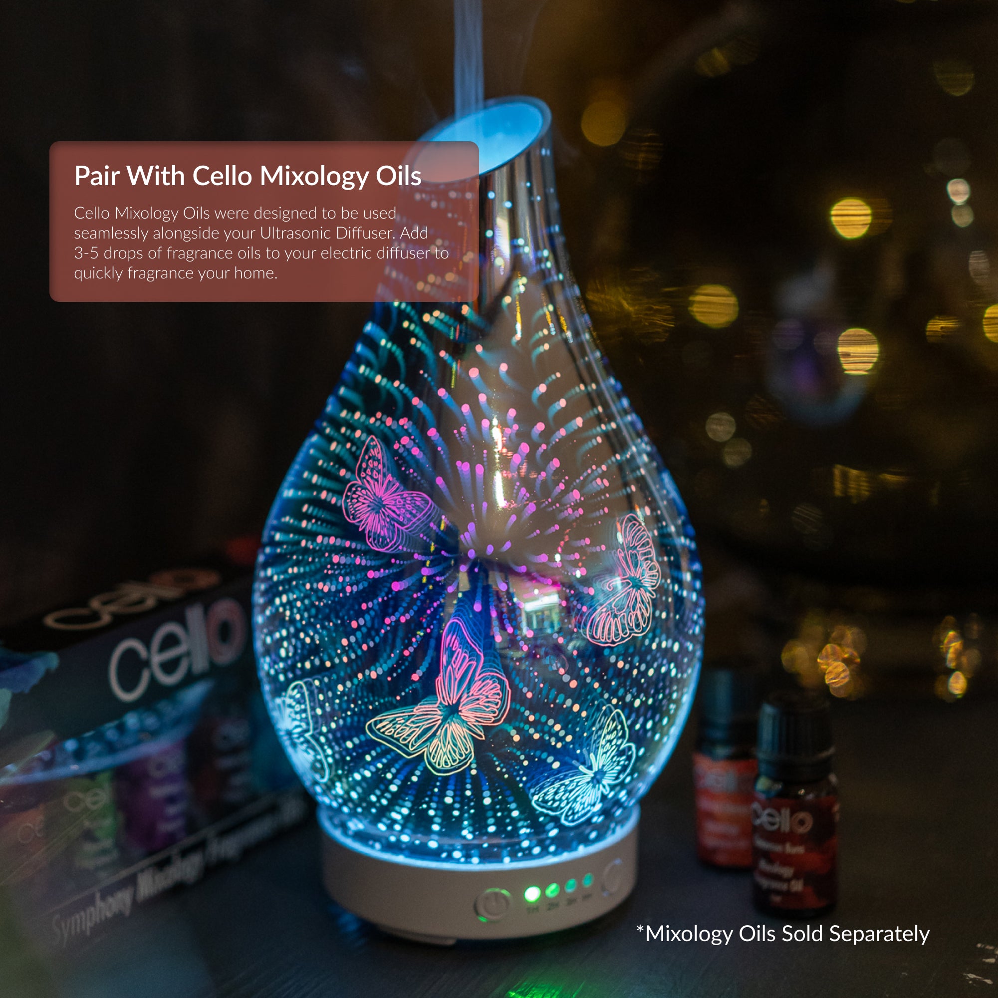 Cello - 3D Ultrasonic Diffuser - Butterfly