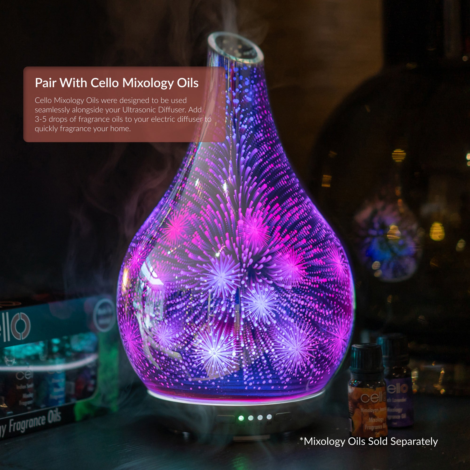 Cello - 3D Ultrasonic Diffuser Large - Firework