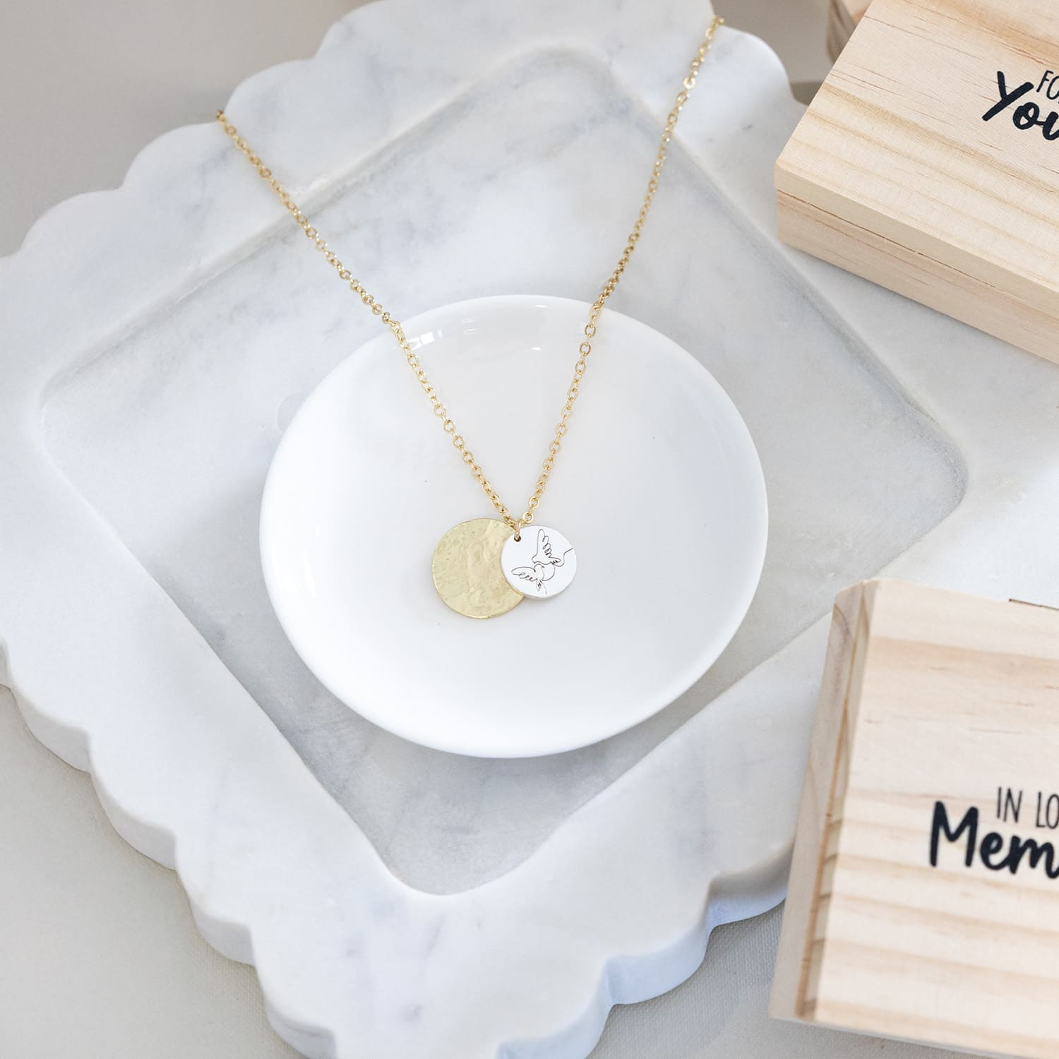 Splosh - Heart & Soul Necklace - In Loving Memory