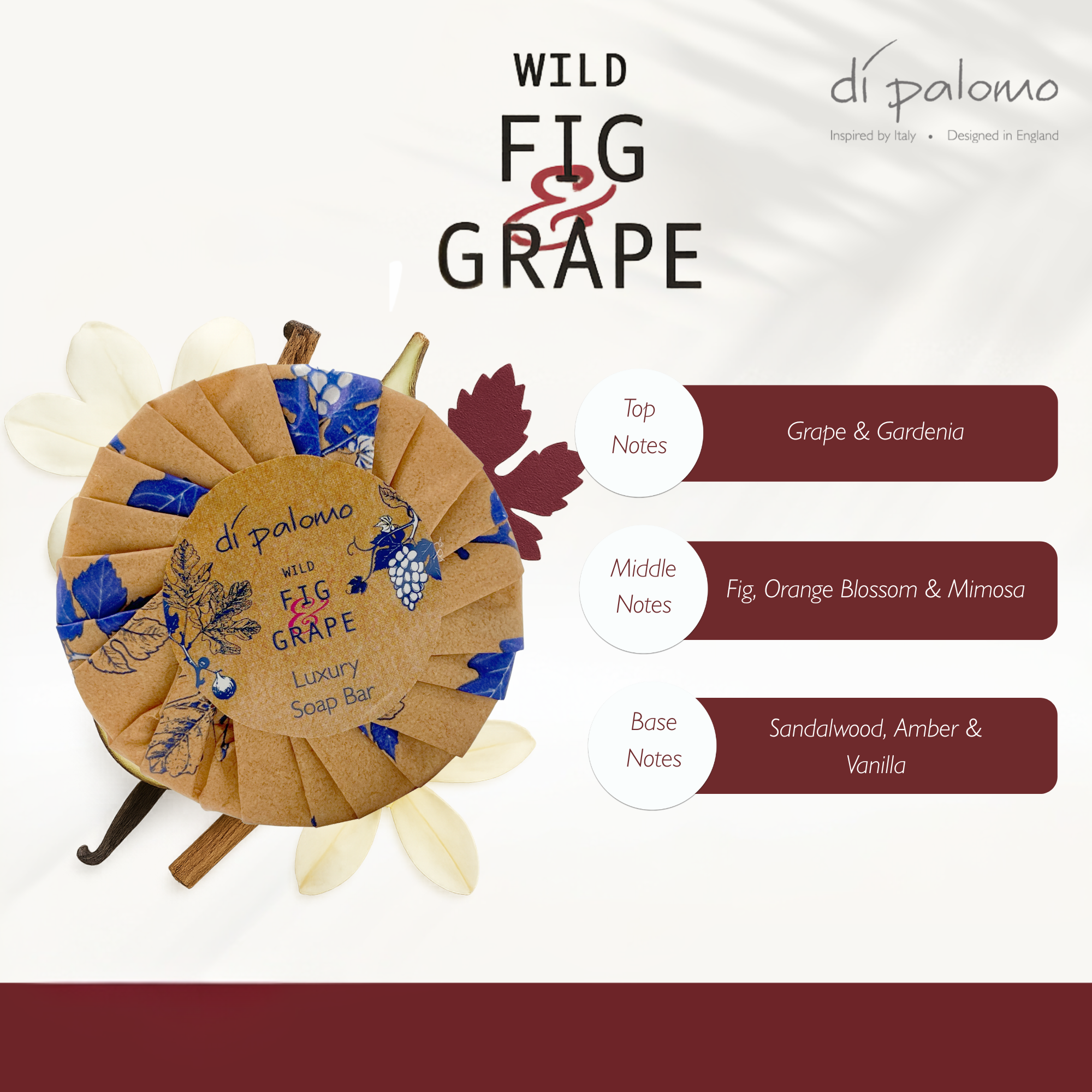Di Palomo - Luxury Soap Bar 100g - Wild Fig & Grape