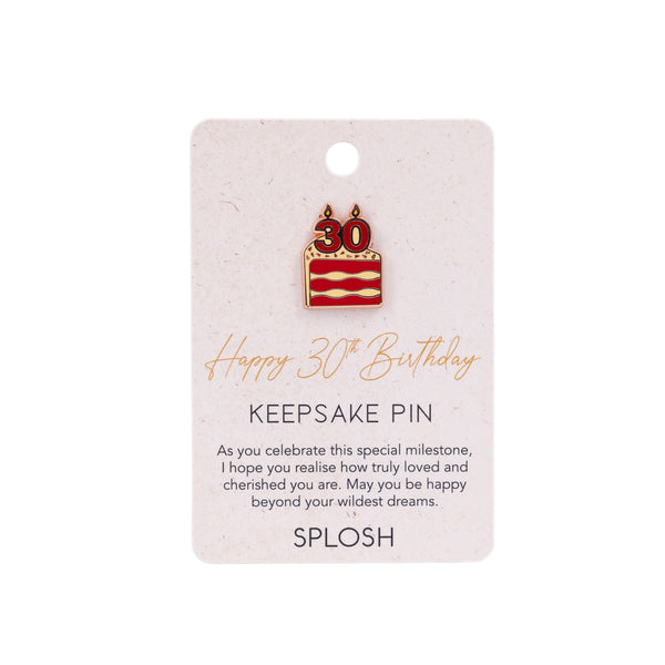 Splosh - Celebration Keepsake Pin - 30