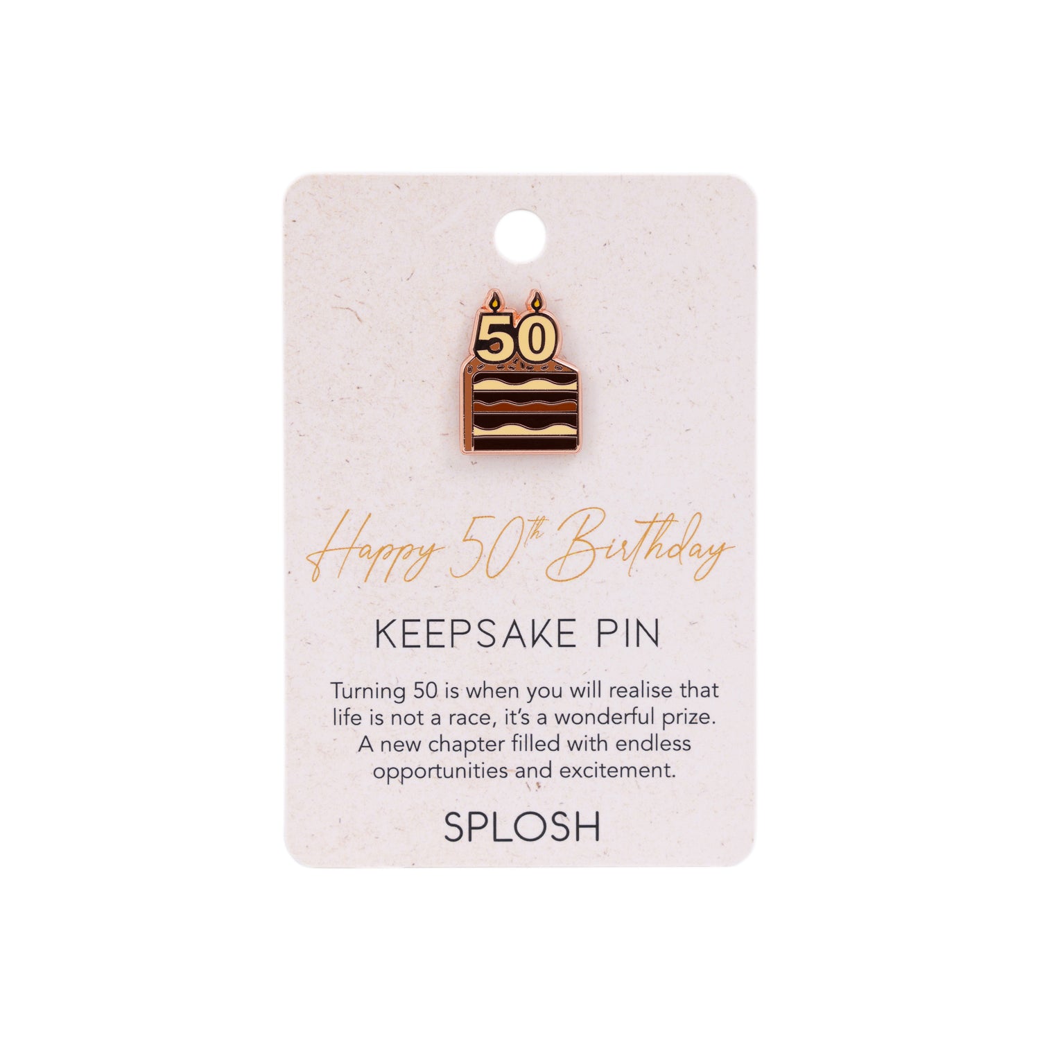 Splosh - Celebration Keepsake Pin - 50