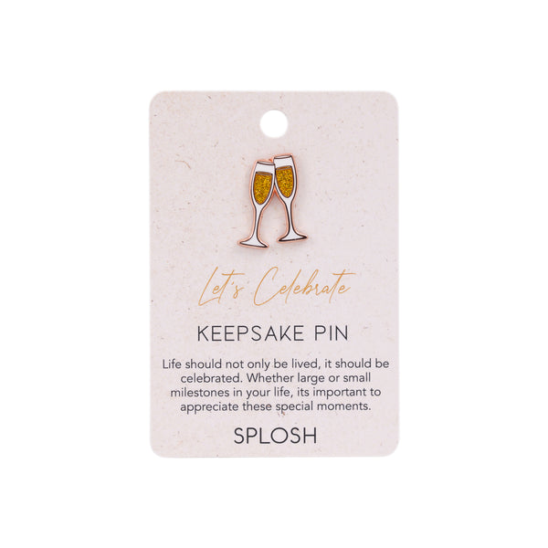 Splosh - Celebration Keepsake Pin - Champagne