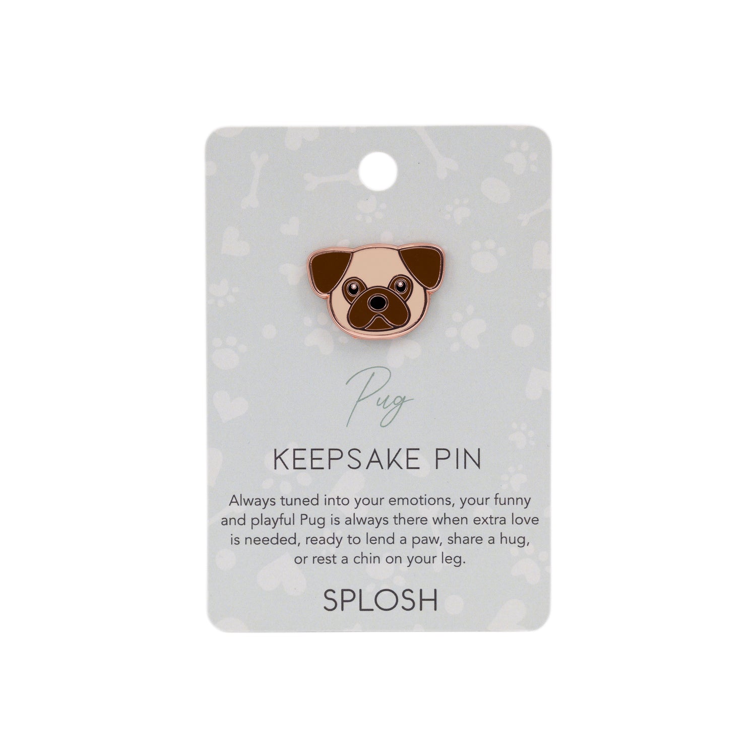 Splosh - Pet Keepsake Pin - Pug