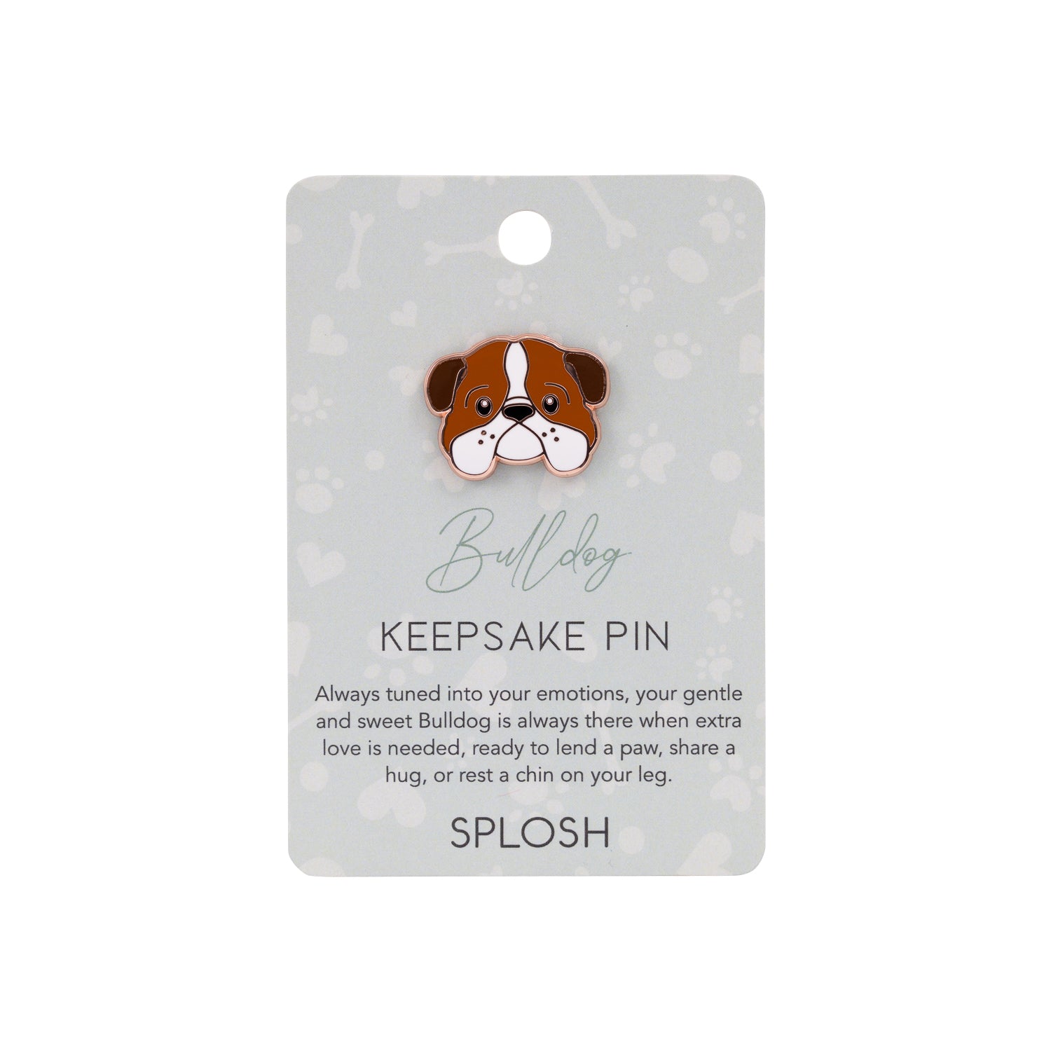 Splosh - Pet Keepsake Pin - Bulldog