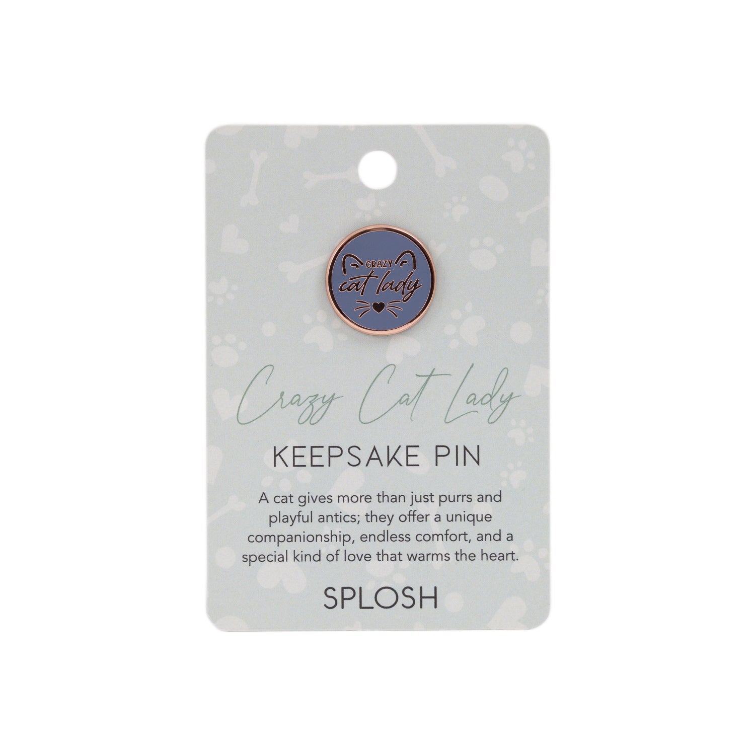 Splosh - Pet Keepsake Pin - Crazy Cat Lady