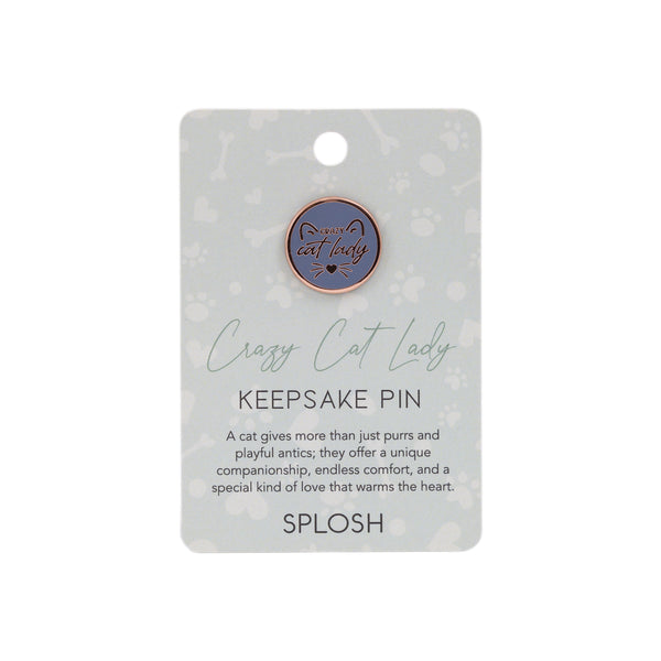 Splosh - Pet Keepsake Pin - Crazy Cat Lady