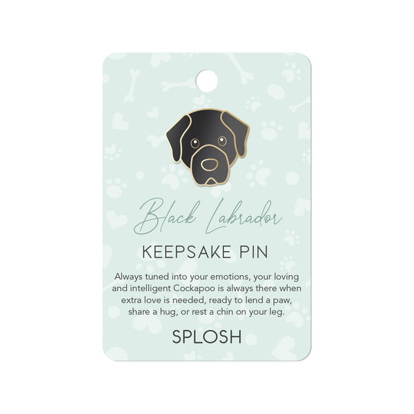 Splosh - Pet Keepsake Pin - Black Labrador
