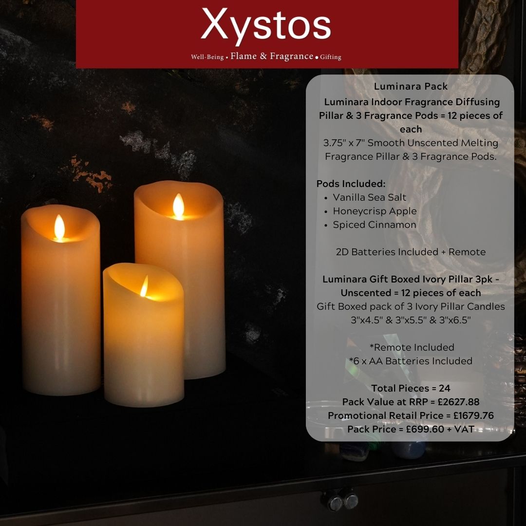 Luminara Ivory Pillar Pack Wholesale Bundle Xystos Trade