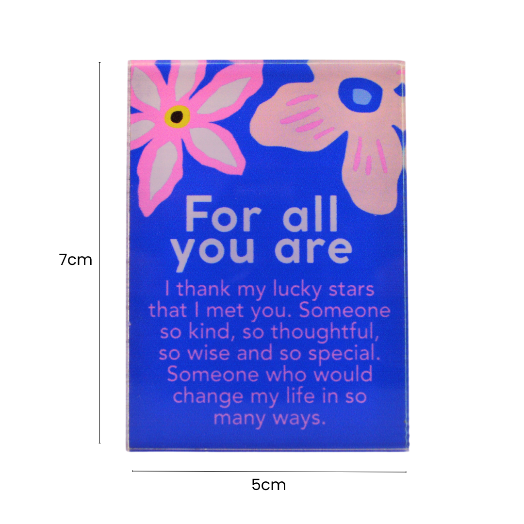 Splosh - Meaningful Magnet -  For All You Are