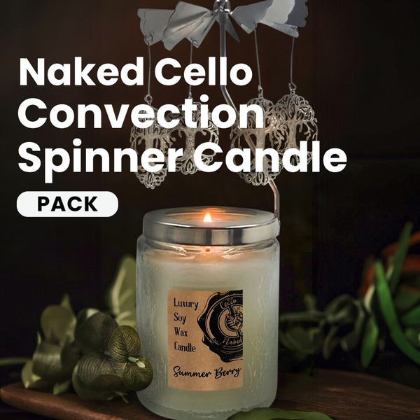 Naked Cello Convection Spinner Candle Pack