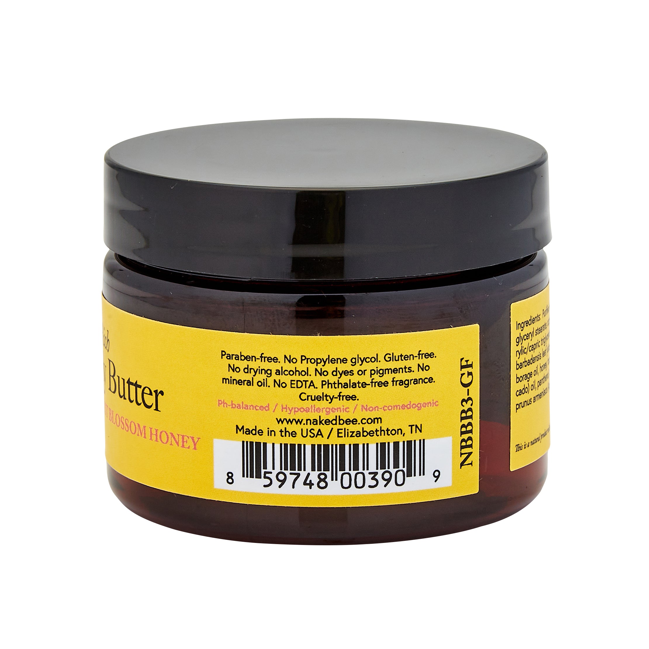 The Naked Bee - Ultra-Rich Body Butter 3oz - Grapefruit Blossom Honey