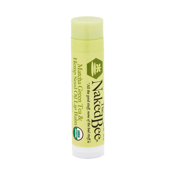 The Naked Bee - Organic Lip Balm - Matcha Green Tea & Hemp Seed Oil
