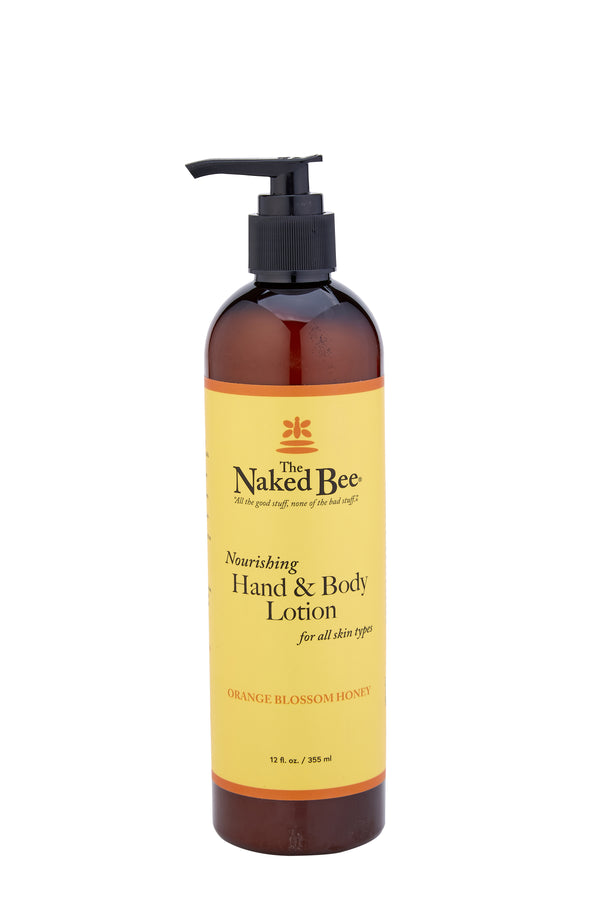 The Naked Bee - Hand & Body Lotion 12oz - Orange Blossom Honey