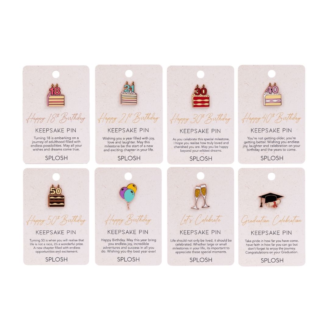 Splosh - Celebration Keepsake Pins Pack