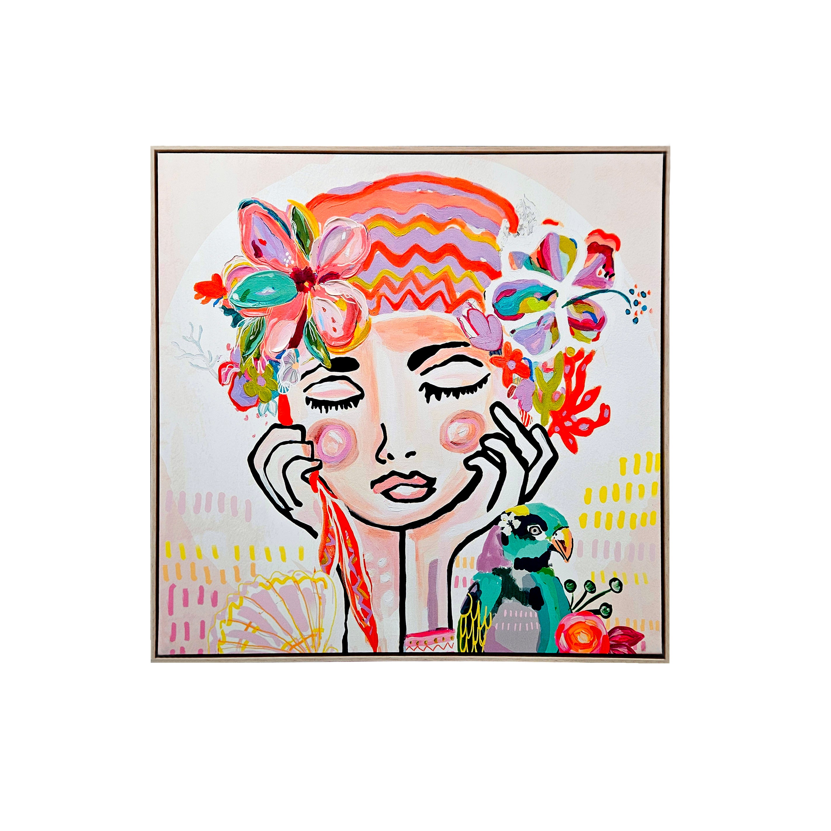 Splosh - Talulah - Lady Framed Canvas - 104 x 104