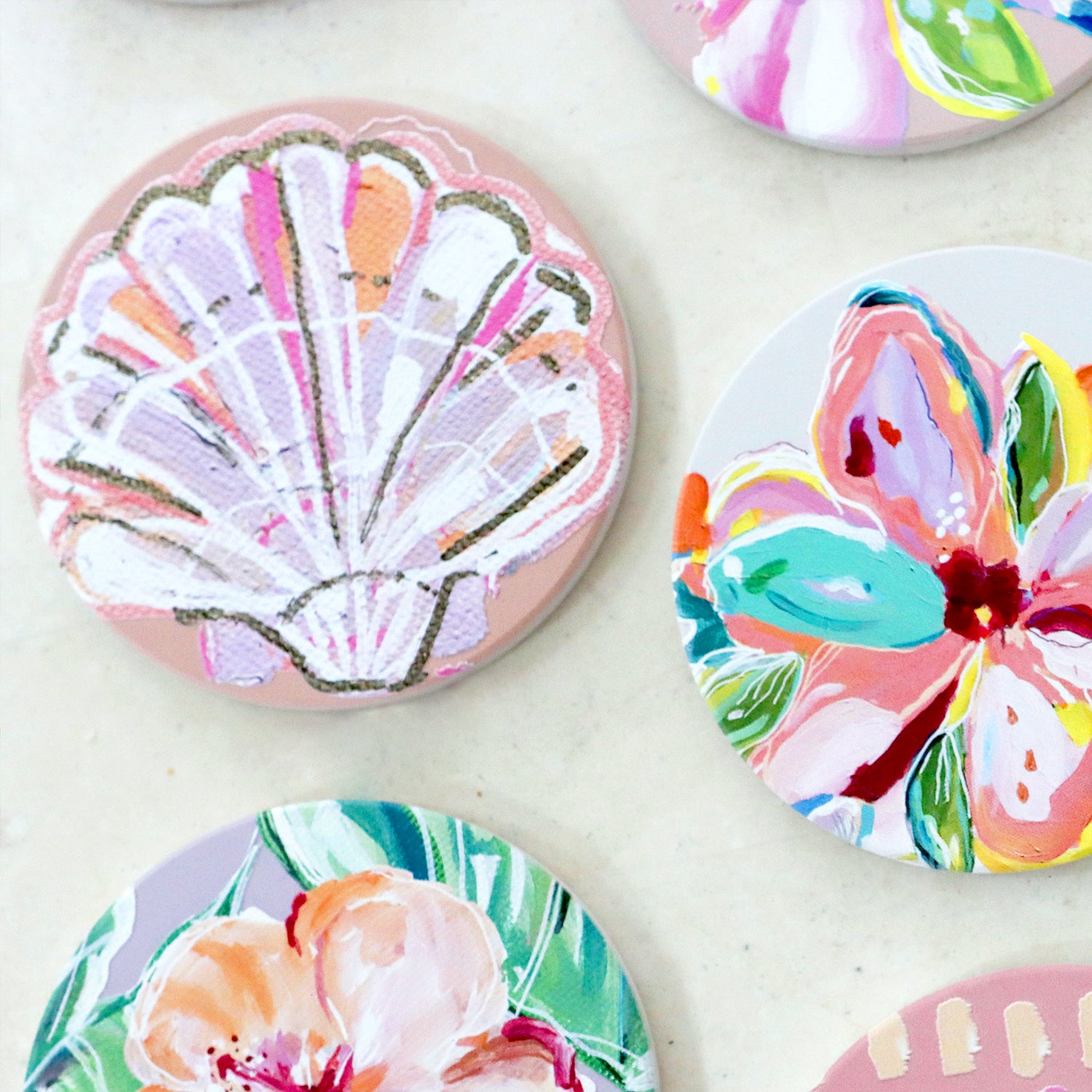 Splosh - Talulah - Ceramic Coaster - Shell