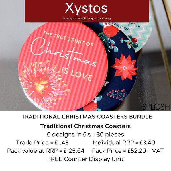 Splosh - Traditional Christmas Coasters Pack