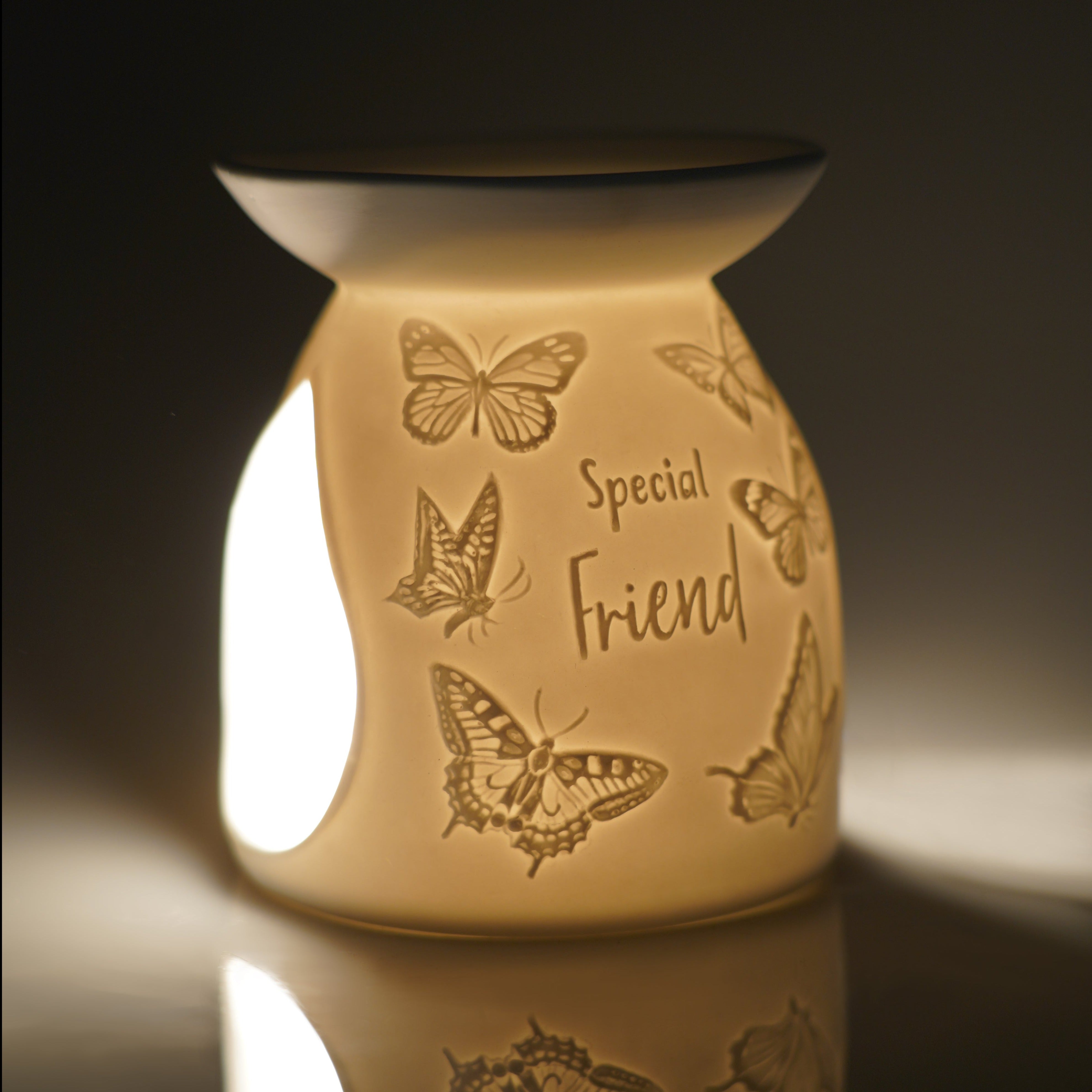 Cello - Porcelain Tealight Wax Melt Burner - Special Friend Butterfly