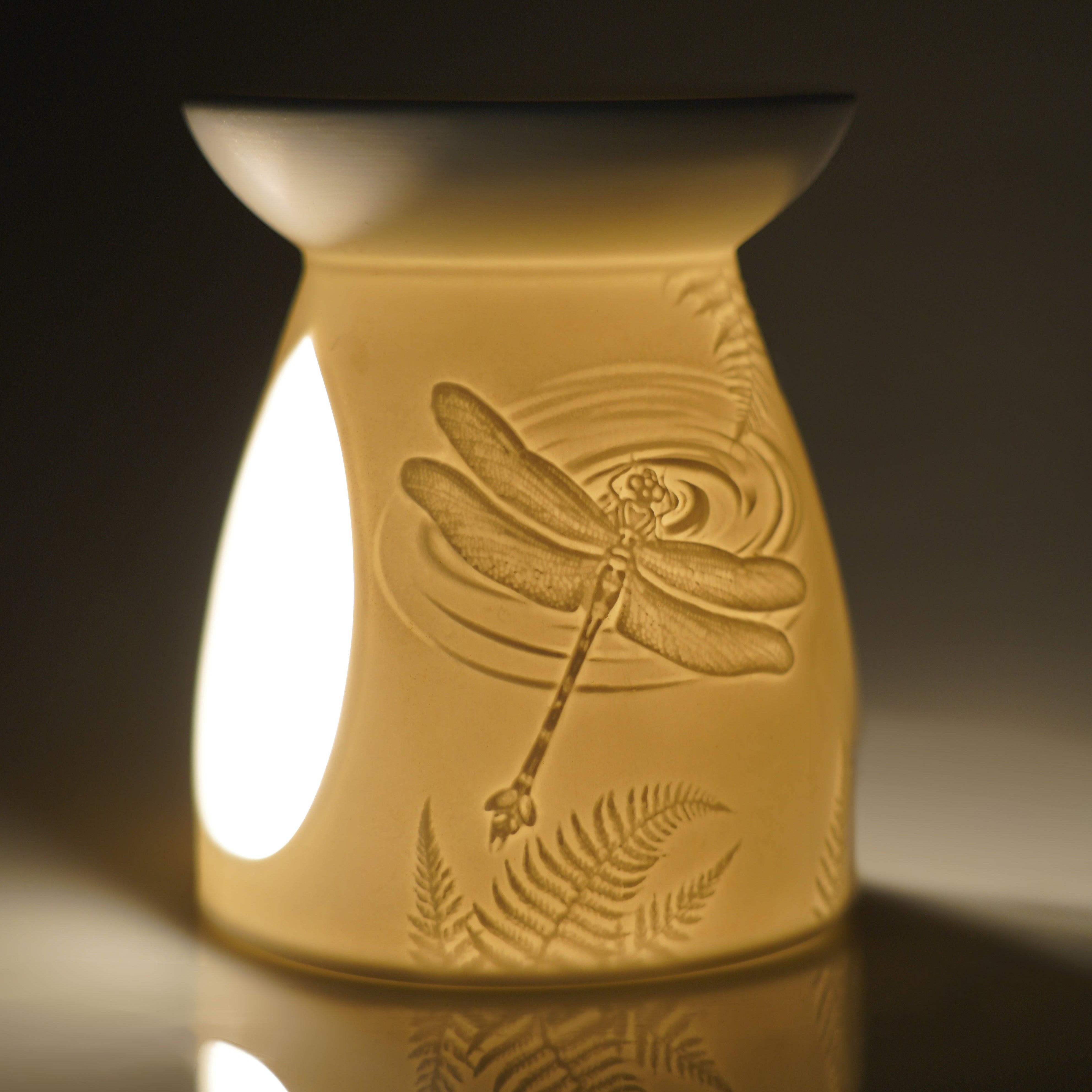 Cello - Porcelain Tealight Wax Melt Burner - Nature