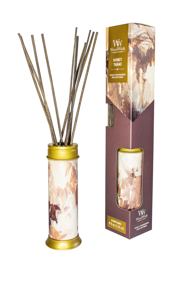 Woodwick - Artisan 4oz Reed Diffuser - Honey Tabac