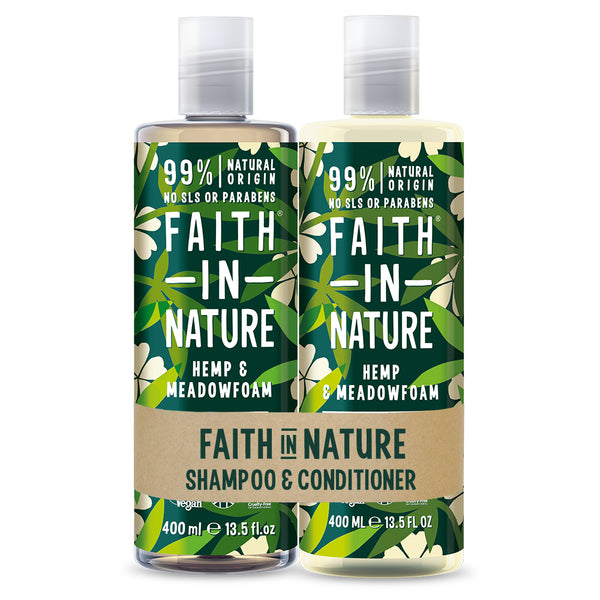 Faith in Nature - Shampoo & Conditioner Giftset - Hemp & Meadowfoam