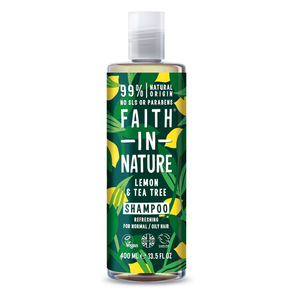 Faith in Nature Shampoo 400ml - Lemon & Tea Tree