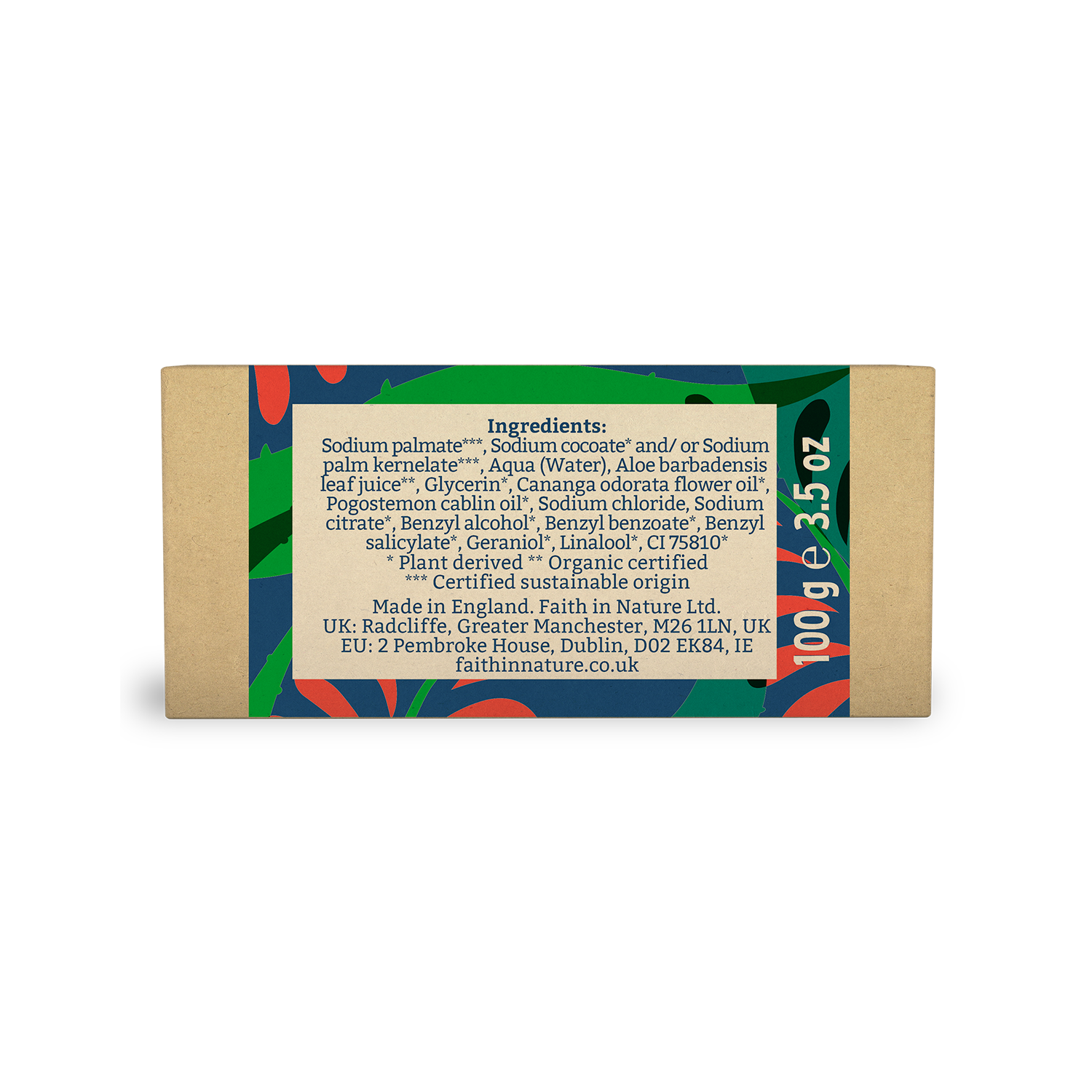 Faith in Nature Boxed Soap 100g - Aloe Vera & Ylang Ylang