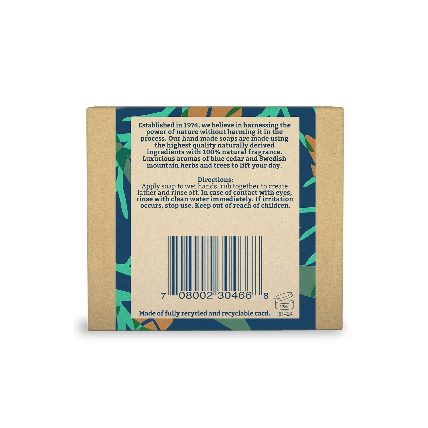 Faith in Nature Boxed Soap 100g - Blue Cedar