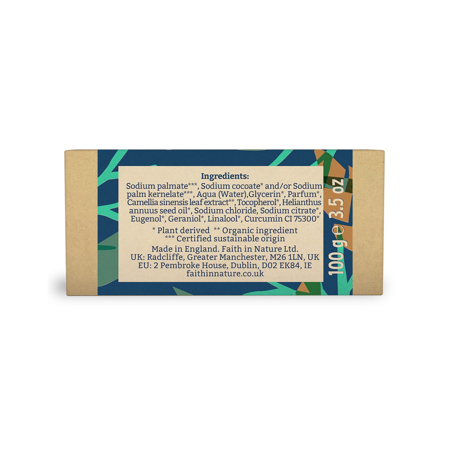 Faith in Nature Boxed Soap 100g - Blue Cedar