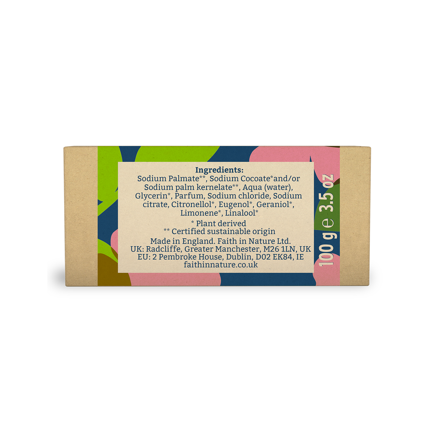 Faith in Nature Boxed Soap 100g - Wild Rose
