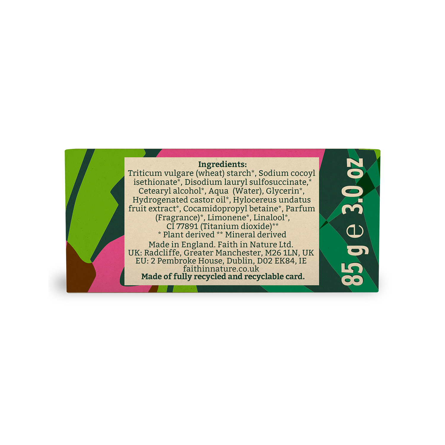 Faith in Nature Shampoo Bar 85g - Dragon Fruit