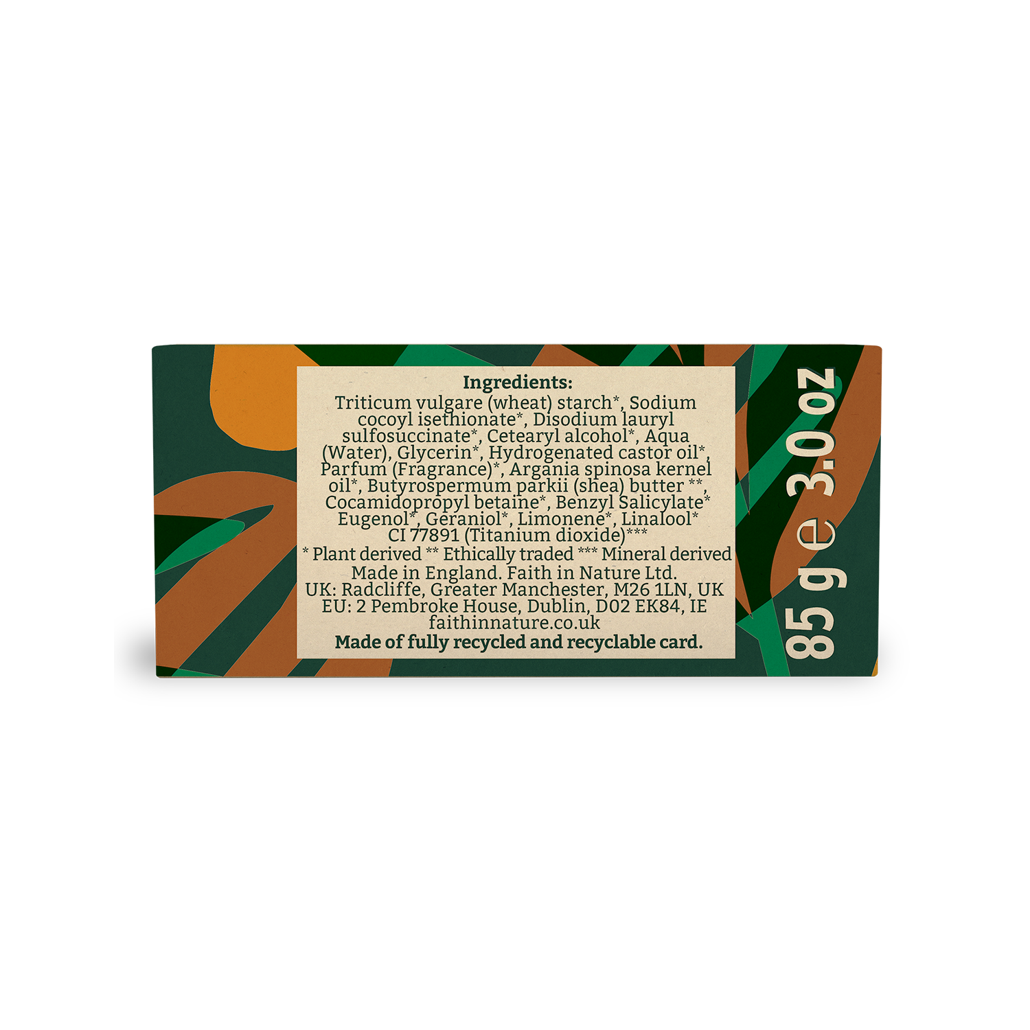 Faith in Nature Shampoo Bar 85g - Shea & Argan