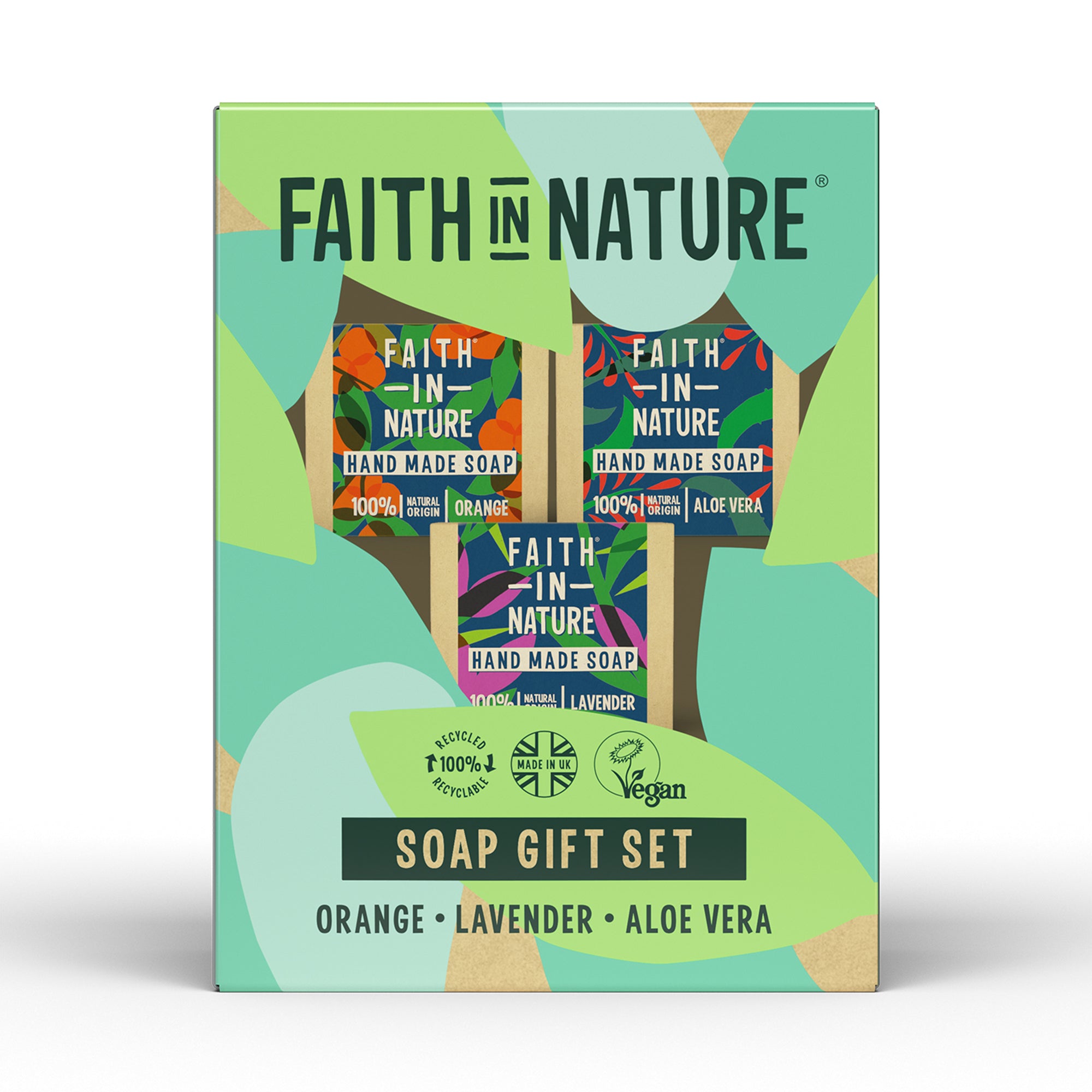 Faith in Nature - Soap Gift Set 3 x 100g