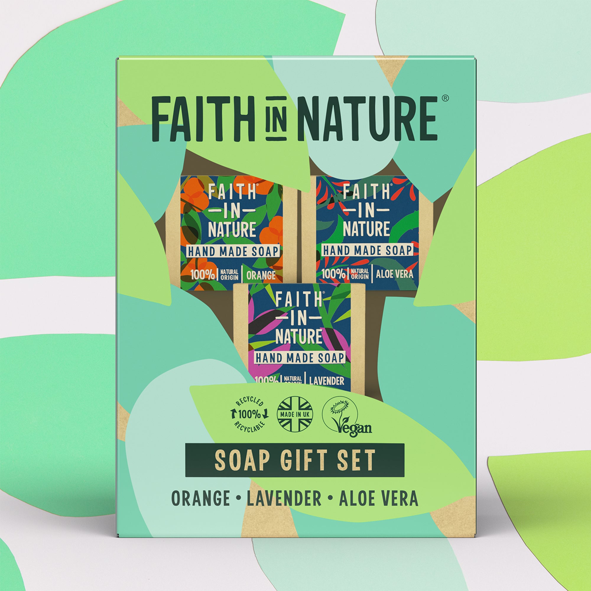 Faith in Nature - Soap Gift Set 3 x 100g