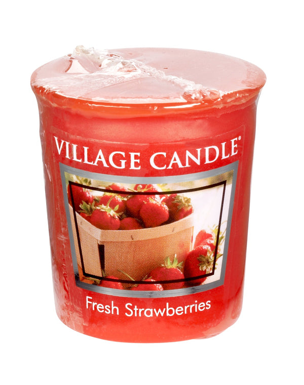 Village Candle Votive - Fresh Strawberries Votive