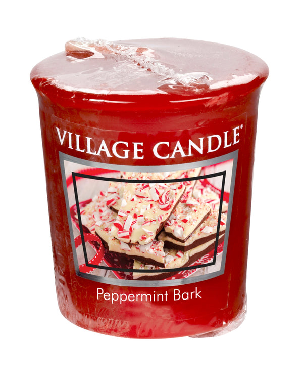 Village Candle Votive - Peppermint Bark