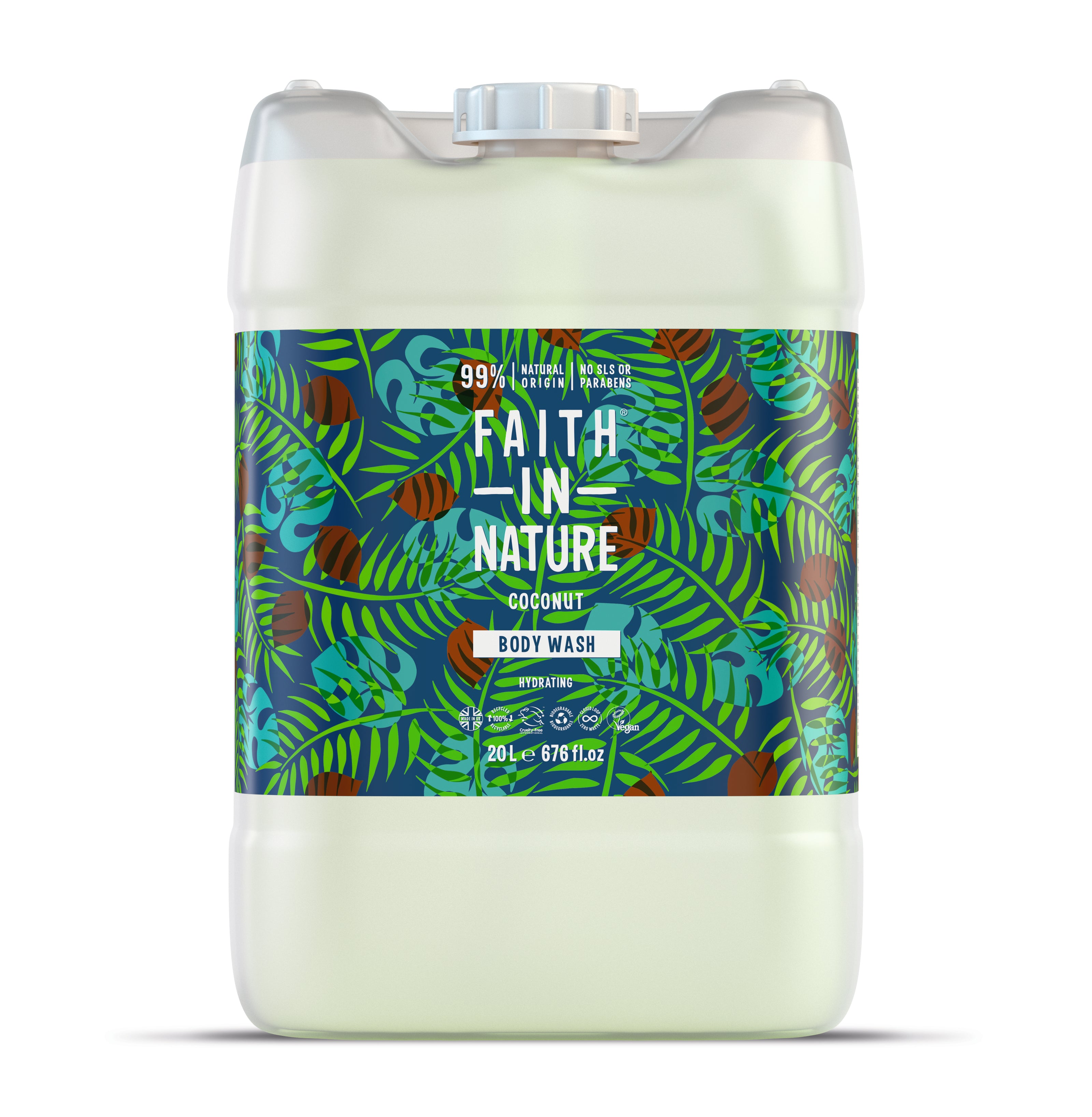 Faith in Nature - Body Wash 20L - Coconut
